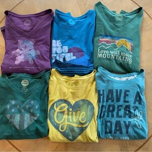 Life is Good Long Sleeve Tee SZ XXL Bundle of 6